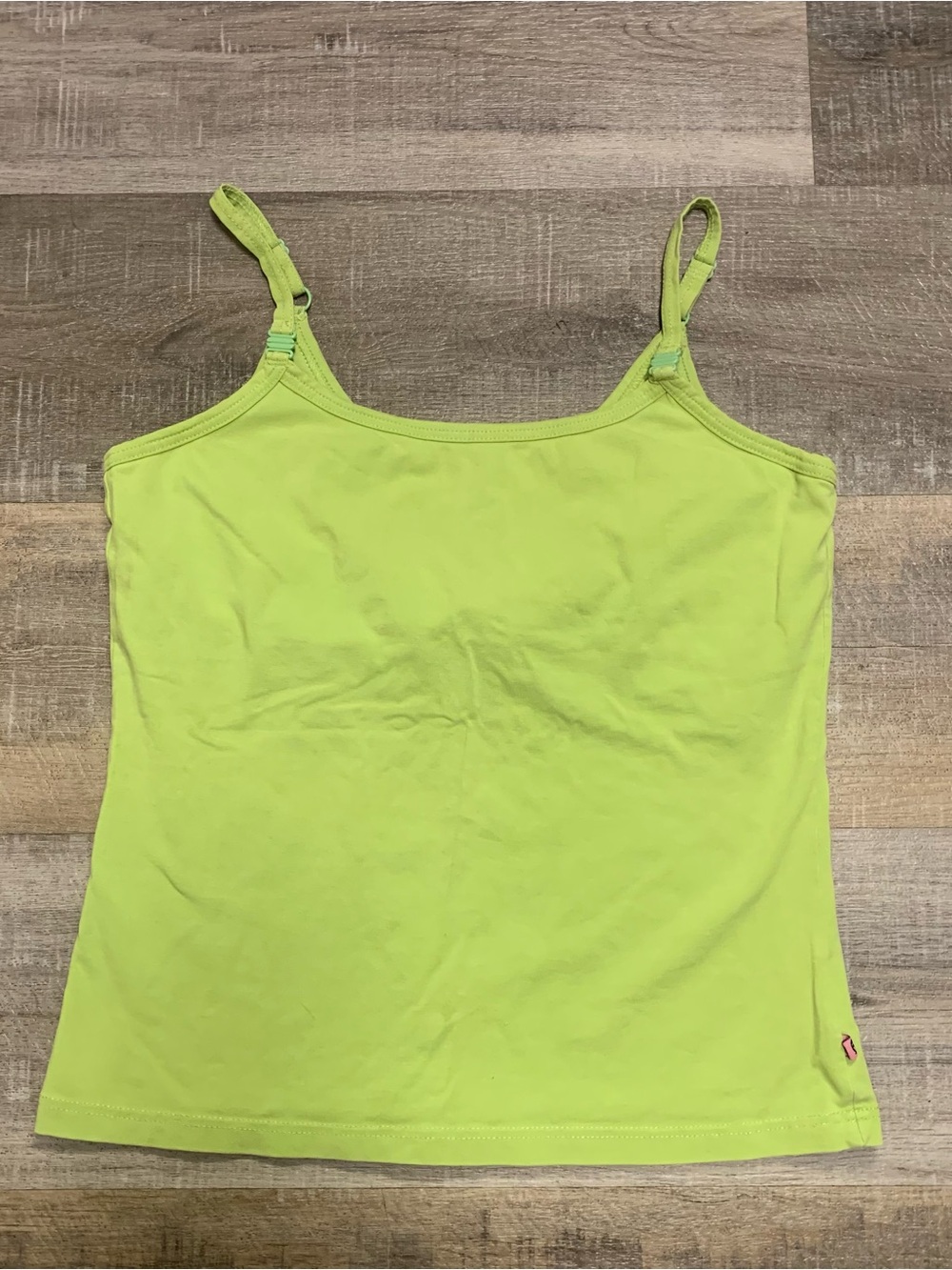 Glamourmom The Built In Nursing Bra Cami Tank Top Green Medium